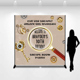 Lofaris Detective Gear Clock Key Custom 10th Birthday Backdrop